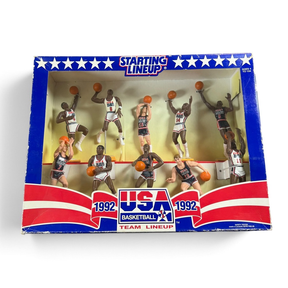 1992 Kenner Starting Lineup USA Basketball Dream Team Lineup 10 Figure Set